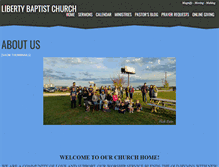 Tablet Screenshot of libertybaptistchurchcolumbia.org